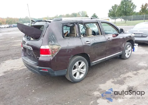 2013 Toyota Highlander Limited V6 z USA, uszkodzony, nr VIN 5TDDK3EHXDS226268